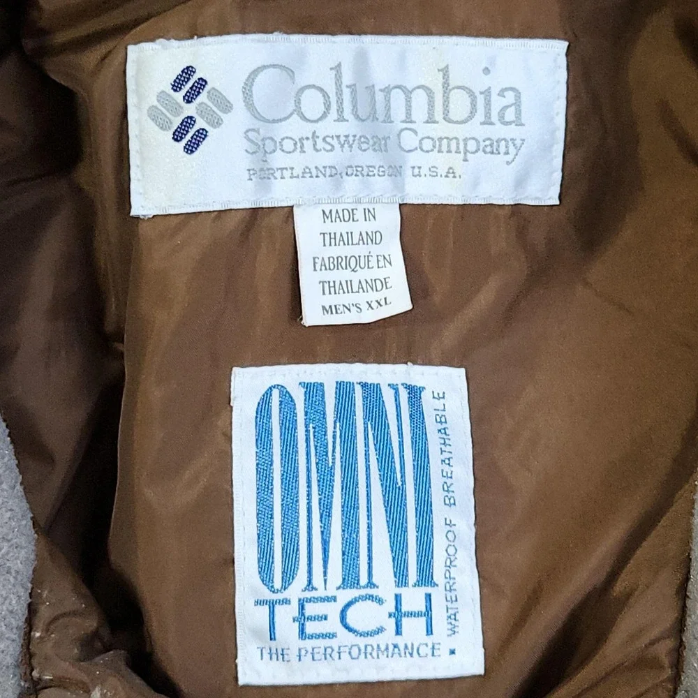 Columbia Omni Tech Duck Camo Hunting Jacket Men's XXL Waterproof Waterfowl Coat